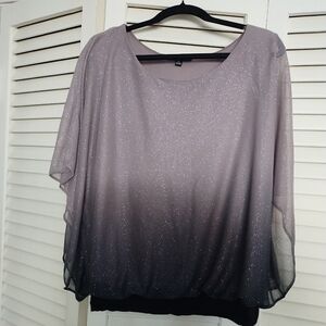 Sara Michelle Blouse Ombre glitter XL